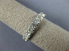 ESTATE 1.08CT DIAMOND 14KT WHITE GOLD 3D NINE STONE COMFORT FIT ANNIVERSARY RING