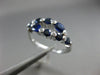 ESTATE 1.27CT DIAMOND & SAPPHIRE 14KT WHITE GOLD MULTI SHAPE INFINITY LOVE RING