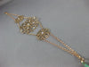 ESTATE WIDE .25CT DIAMOND 18KT WHITE & ROSE GOLD 3D ETOILE FLEUR DE LIS BRACELET