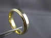 ESTATE 14KT WHITE & YELLOW GOLD CLASSIC MILGRAIN WEDDING ANNIVERSARY RING #24162