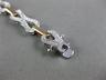 ESTATE WIDE .70CT DIAMOND 14KT WHITE & ROSE GOLD KNOT BUTTERFLY TENNIS BRACELET