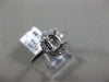ESTATE .16CT DIAMOND 14KT WHITE GOLD OVAL FOUR PRONG SEMI MOUNT ENGAGEMENT RING