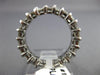 ESTATE 3.40CT PRINCESS DIAMOND PLATINUM GOLD 3D ETERNITY ANNIVERSARY RING #17289