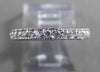 ANTIQUE .50CT DIAMOND 14KT WHITE GOLD FILIGREE ETERNITY ANNIVERSARY RING #23867