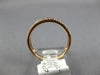 ESTATE .55CT DIAMOND & AAA RUBY 18K ROSE GOLD 3D SEMI ETERNITY ANNIVERSARY RING