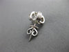 ESTATE LARGE 1.10CT DIAMOND 14KT WHITE GOLD SOLITAIRE FLOWER STUD EARRINGS #1409