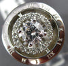 ESTATE LARGE GIA 1.3CT DIAMOND 14KT WHITE GOLD 3D HALO ENGAGEMENT RING #19139