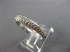 ESTATE .90CT DIAMOND 14KT WHITE GOLD CLASSIC 3 ROW PAVE ANNIVERSARY RING #21788