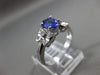 ESTATE .87CT DIAMOND & AAA TANZANITE 14KT WHITE GOLD BUTTERFLY FUN RING #11092