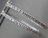 ESTATE 1.65CT DIAMOND 14K WHITE GOLD 3D CLASSIC INSIDE OUT HOOP HANGING EARRINGS