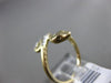 ESTATE .10CT ROUND DIAMOND 14KT WHITE & YELLOW GOLD PAVE SNAKE FILIGREE FUN RING