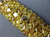 ESTATE EXTRA LARGE GIA 36.27CT FANCY INTENSE MULTI DIAMOND 18KT GOLD 3D BRACELET