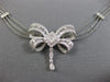 LARGE 2.20CT DIAMOND 18K WHITE GOLD HANDCRAFTED FILIGREE BY THE YARD NECKLACE