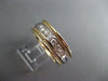 ESTATE .60CT DIAMOND 14K YELLOW & WHITE GOLD 7 STONE MEN ANNIVERSARY RING #20336