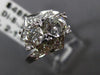 ANTIQUE LARGE 1.26CT OLD MINE DIAMOND PLATINUM WEDDING ANNIVERSARY RING #11141