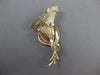 ANTIQUE LARGE 14KT YELLOW GOLD EXOTIC FLOWER BROOCH PIN SIMPLY AMAZING! #19766