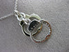 ESTATE .18CT DIAMOND & AAA SAPPHIRE 18KT WHITE GOLD HANDCUFF EXOTIC FUN PENDANT