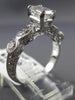 ESTATE 2.24CT EMERALD CUT DIAMOND 18KT WHITE GOLD CLASSIC ENGAGEMENT RING #21171