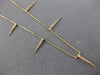 ESTATE .15CT DIAMOND 14KT YELLOW GOLD 3D CLASSIC BY THE YARD SPIKY FUN NECKLACE