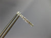 ESTATE .25CT DIAMOND 14KT WHITE GOLD 3D ROUND CLASSIC HUGGIE HOOP EARRINGS
