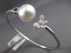 ESTATE .52CT DIAMOND AAA SAPPHIRE & SOUTH SEA PEARL 18KT WHITE GOLD 3D BRACELET