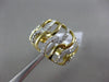 ESTATE .46CT DIAMOND 18KT WHITE & YELLOW GOLD 3D INTERWOVEN HANDCRAFTED FUN RING
