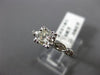 ANTIQUE .62CT ROUND DIAMOND PLATINUM 3D FILIGREE FISHTAIL ENGAGEMENT RING #22181