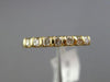 ESTATE .28CT DIAMOND 14K YELLOW GOLD 3D CLASSIC 7 STONE WEDDING ANNIVERSARY RING
