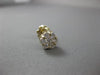 ESTATE .88CT ROUND DIAMOND DESIGN 14K YELLOW GOLD EARRINGS FLOWER CLUSTER #21814