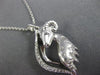 ESTATE .34CT ROUND DIAMOND 14KT WHITE GOLD 3D CLASSIC HAPPY RAM FLOATING PENDANT