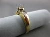 ESTATE 14KT TWO TONE GOLD 3D TENSION SOLITAIRE SEMI MOUNT ENGAGEMENT RING #24591