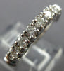 ESTATE .60CT ROUND CUT DIAMOND 14KT WHITE GOLD 7 STONE ANNIVERSARY RING #7831