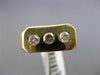 ESTATE WIDE .45CT DIAMOND 14KT YELLOW GOLD RECTANGULAR 3 STONE ETOILE MENS RING