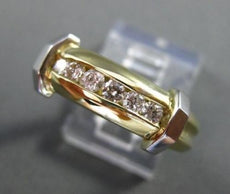 ESTATE .30CT DIAMOND 6 STONE 14KT WHITE & YELLOW GOLD ANNIVERSARY RING #11371