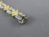 ANTIQUE 2.60CT DIAMOND 14KT TWO TONE GOLD FILIGREE SQUARE TENNIS BRACELET #11315