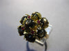 ANTIQUE LARGE 12.45CT AAA RUBY & STAR SAPPHIRE 14KT YELLOW GOLD 3D FLOWER RING