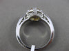 ANTIQUE .96CT DIAMOND & CITRINE 14KT WHITE GOLD HALO 3D FILIGREE ENGAGEMENT RING