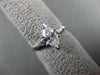 ESTATE WIDE .86CT DIAMOND MARQUISE 14KT WHITE GOLD 3 STONE ENGAGEMENT RING 22151