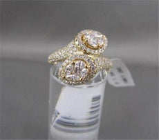 ANTIQUE WIDE DESIGNER 1.94CT DIAMOND 18KT Y GOLD RING