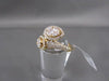 ANTIQUE WIDE DESIGNER 1.94CT DIAMOND 18KT Y GOLD RING