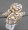 ANTIQUE WIDE DESIGNER 1.94CT DIAMOND 18KT Y GOLD RING