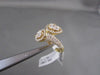 ANTIQUE WIDE DESIGNER 1.94CT DIAMOND 18KT Y GOLD RING