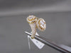 ANTIQUE WIDE DESIGNER 1.94CT DIAMOND 18KT Y GOLD RING