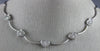 ANTIQUE .77CT DIAMOND 14K WHITE GOLD MULTI LOVE HEART MILGRAIN NECKLACE #5207