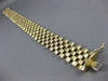 ESTATE WIDE & LONG 14KT YELLOW GOLD 3D HANDCRAFTED ITALIAN PANTHER BRACELET