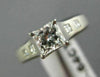 ESTATE JEFF COOPER .90CT DIAMOND PLATINUM LUCIDA ETOILE ENGAGEMENT RING #25522