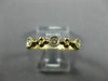 .25CT DIAMOND 14K YELLOW GOLD 3D 5 STONE FILIGREE SEMI ETERNITY ANNIVERSARY RING