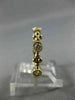 .25CT DIAMOND 14K YELLOW GOLD 3D 5 STONE FILIGREE SEMI ETERNITY ANNIVERSARY RING