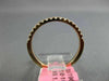 ESTATE .19CT DIAMOND 18KT ROSE GOLD SEMI ETERNITY WEDDING ANNIVERSARY RING BAND