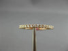 ESTATE .19CT DIAMOND 18KT ROSE GOLD SEMI ETERNITY WEDDING ANNIVERSARY RING BAND